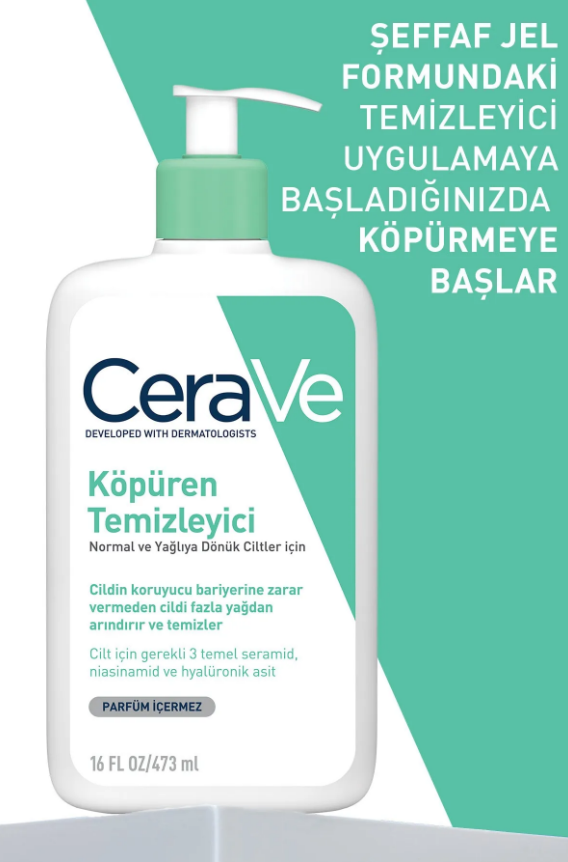 Köpüren Temizleyici Normalden Yağlıya Dönük Ciltler İçin 473 ml - 2