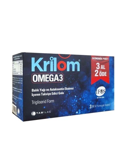 Krilom Omega 3 50 Kapsül 3 Al 2 Öde - Tab İlaç