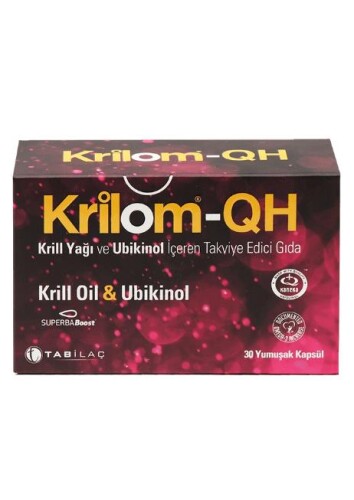 Krilom QH Krill Oil & Ubikinol 30 Yumuşak Kapsül - Tab İlaç