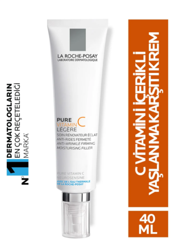 La Roche Posay Pure Vitamin C Legere Karma Ciltler için Işıltı Veren Yaşlanma Karşıtı Krem 40 ml - 2