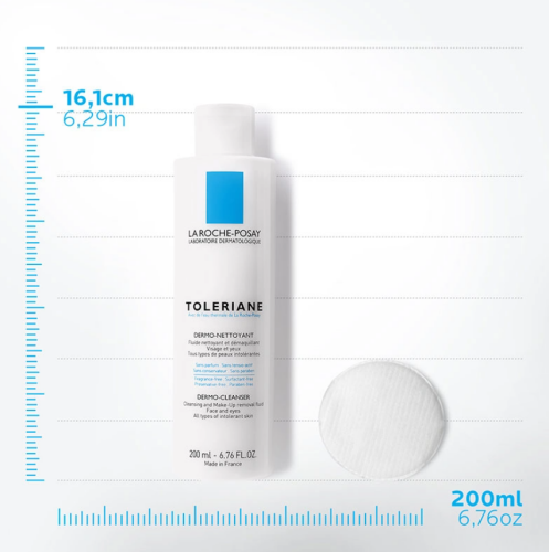 La Roche Posay Toleriane Dermo Nettoyant Susuz Makyaj ve Cilt Temizleyicisi 200 ml - 4