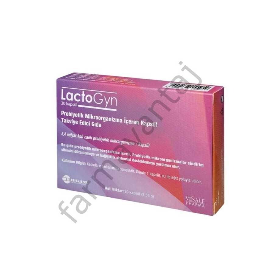 Lactogyn Probiyotik Mikroorganizma İçeren Takviye Edici Gıda 30 Kapsül - 1
