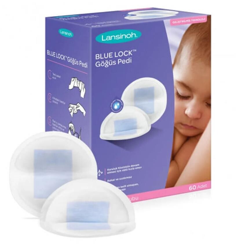 Lansinoh Blue Lock Göğüs Pedi 60 Adet - 1