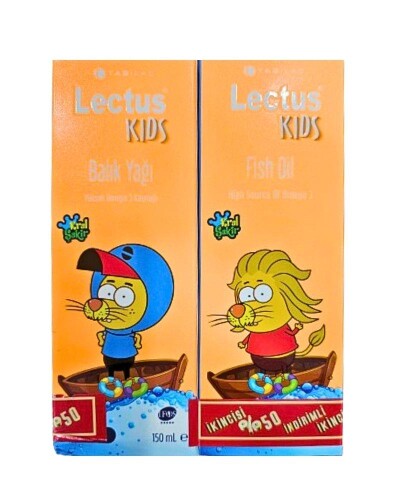 Lectus Kids Portakallı Balık Yağı 2 Adet 150 Ml - Tab İlaç