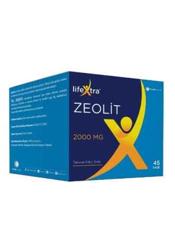 Lifextra Zeolit Saşe Takviye Edici Gıda 2000 Mg 45 Poşet - Tab İlaç