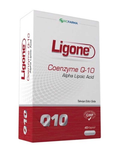 Ligone Coenzyme Q-10 Ve Alfa Lipoik Asit İçeren Takviye Edici Gıda 45 Kapsül - RCFARMA