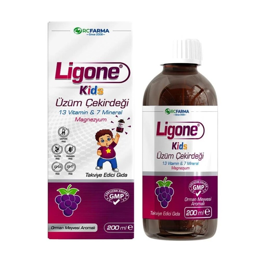 Ligone Kids Üzüm Çekirdeği Şurup 200 ml - 1