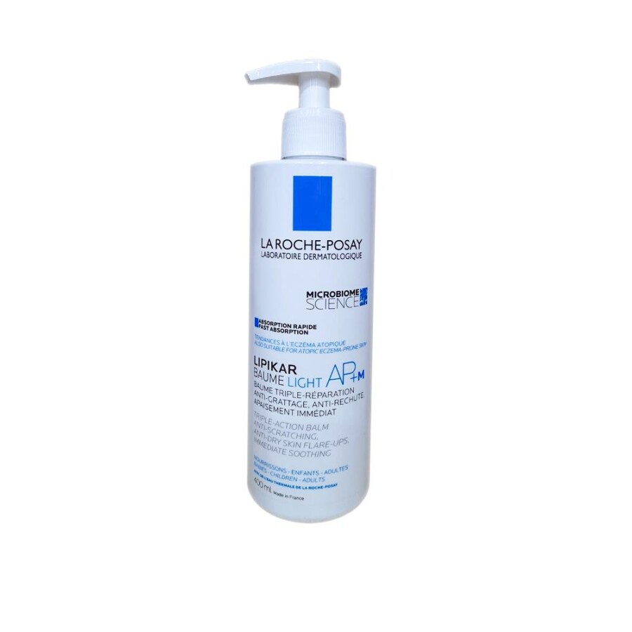 Lipikar Baume Light AP+ M Hassas ve Kuru Ciltler için Nemlendirici Hafif Balsam 400 ml - 1