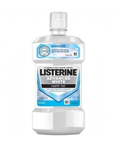Listerine Advanced White Hafif Tat 250 Ml - Listerine
