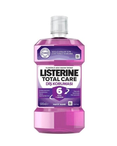 Listerine Total Care 6 Etki 1 Arada Nane Aromalı Ağız Bakım Suyu 500ml - Listerine