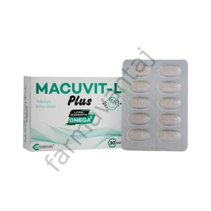 Macuvıt-L Plus Zeaksantin, Lutein, Omega-3 ve Multivitamin İçeren Takviye Edici Gıda 30 Tablet - 1