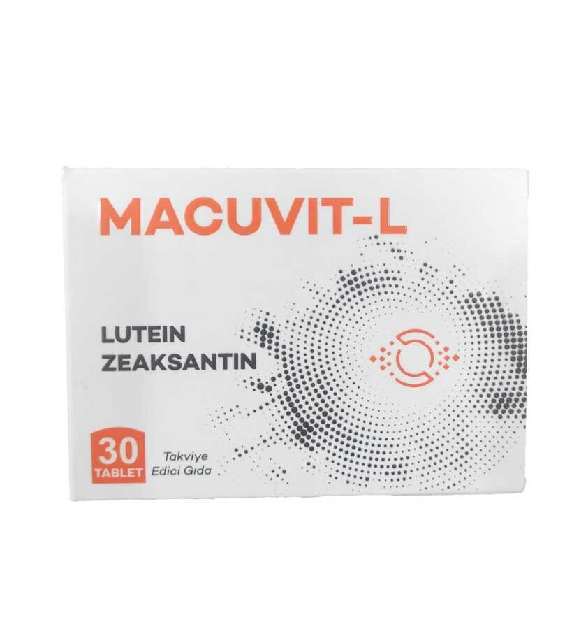 Macuvit–L Lutein Ve Zeaksantin İçeren Takviye Edici Gıda 30 Tablet - 1