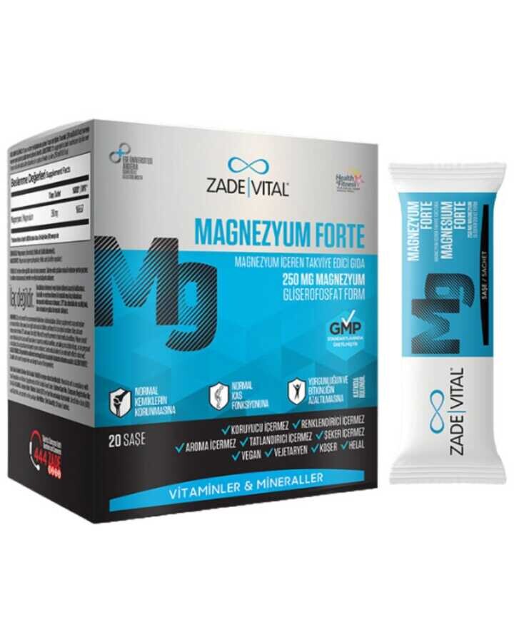 Magnezyum Forte Magnezyum İçeren Takviye Edici Gıda 20 Saşe - 1