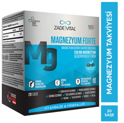 Magnezyum Forte Magnezyum İçeren Takviye Edici Gıda 20 Saşe - 3