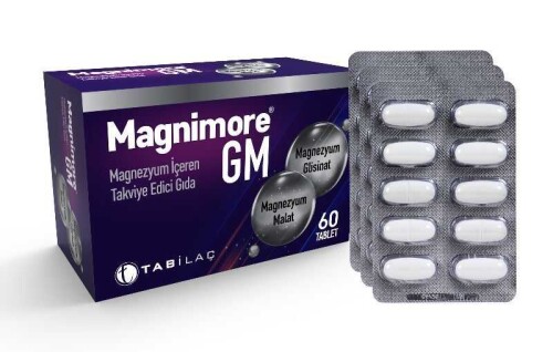 Magnimore GM Magnezyum İçeren Takviye Edici Gıda 60 Tablet - Tab İlaç