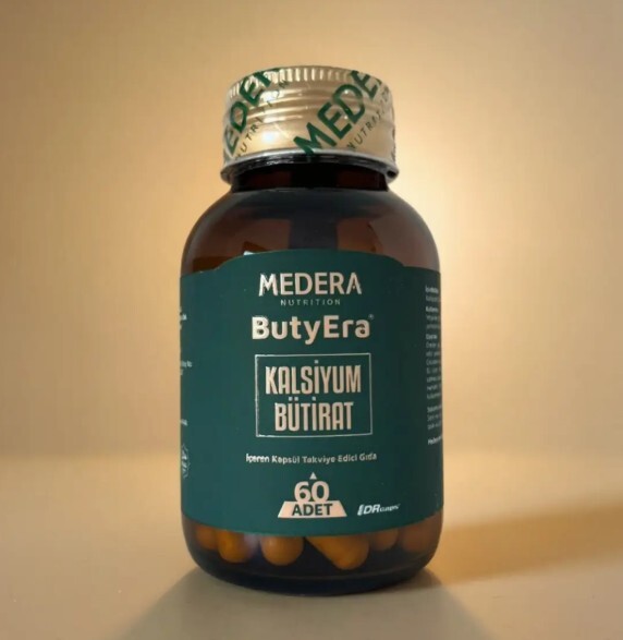 Medera ButyEra Nutrition Kalsiyum Bütirat İçeren Takviye Edici Gıda 60 Kapsül - 1
