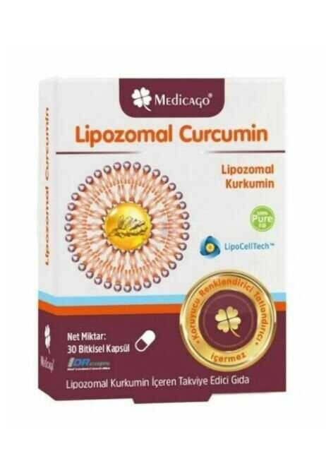 Medicago Lipozomal Curcumin 30 Bitkisel Kapsül - 1