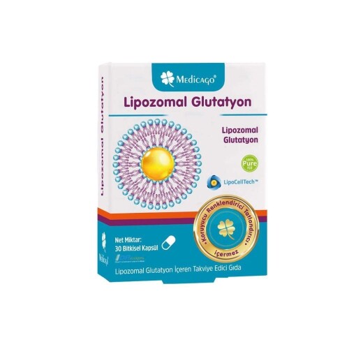 Medicago Lipozomal Glutatyon 30 Bitkisel Kapsül - Medicago