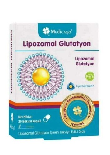 Medicago Lipozomal Glutatyon 30 Bitkisel Kapsül 