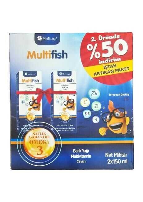 Medicago Multifish Şurup 150 ml 2'li Avantaj Paket - 1