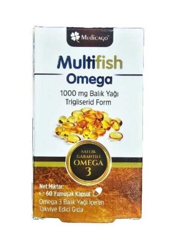 Medicago Omega-3 Balık Yağı 1000 Mg 60 Kapsül 
