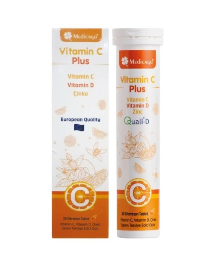 Medicago Vitamin C Plus 20 Efervesan Tablet - 1