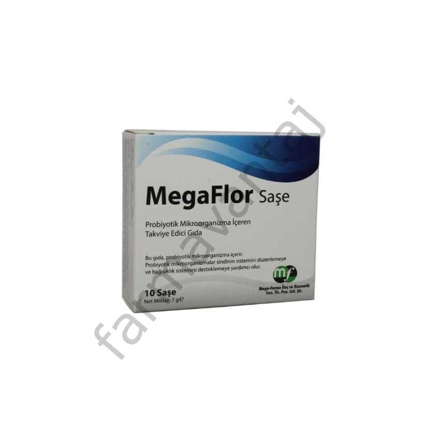 MegaFlor Probiyotik Mikroorganizma İçeren Takviye Edici Gıda 10 Şase - 1