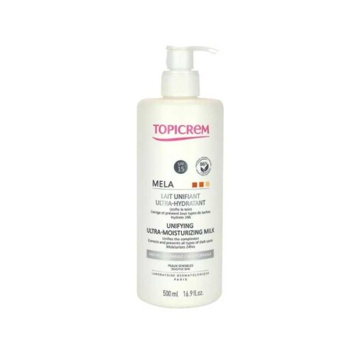MELA Unifying Ultra Moisturizing Milk SPF15 Güneş Korumalı Aydınlatıcı Vücut Sütü 500ml - Topicrem