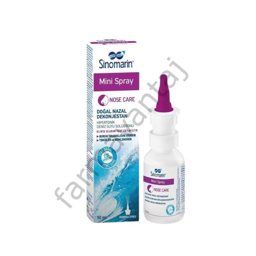 Mini Spray Hipertonik Deniz Suyu Solüsyonu Pompalı Sprey 50ml - 1