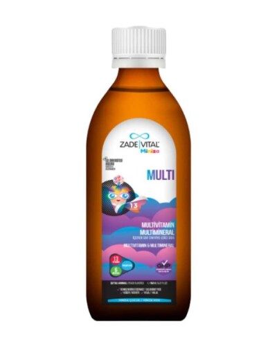 Miniza Multi Multimineral Ve Multivitamin İçeren Sıvı Takviye Edici Gıda 150 ml - 1