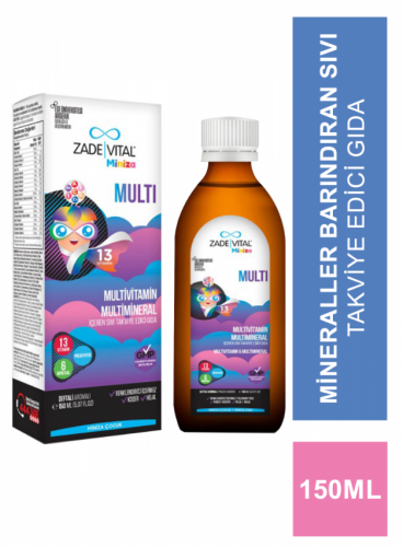 Miniza Multi Multimineral Ve Multivitamin İçeren Sıvı Takviye Edici Gıda 150 ml - 2