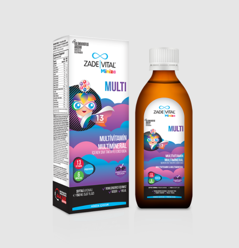 Miniza Multi Multimineral Ve Multivitamin İçeren Sıvı Takviye Edici Gıda 150 ml - 3