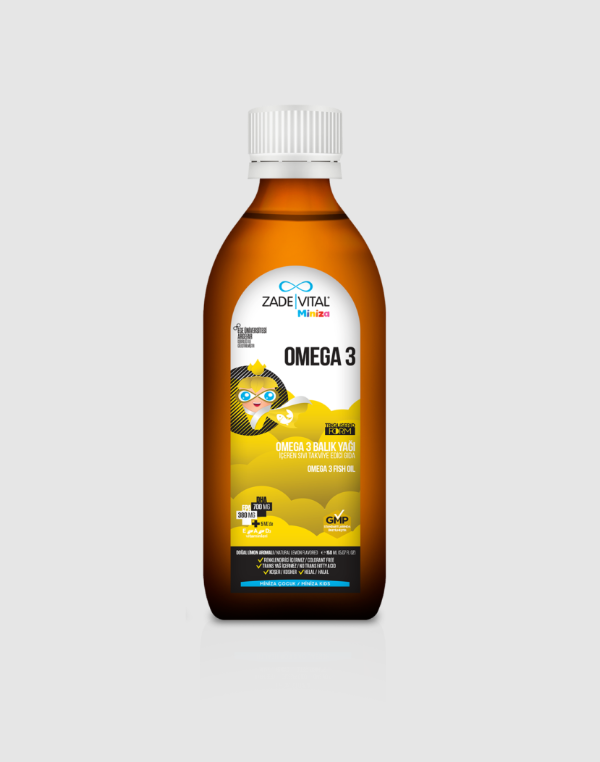 Miniza Omega 3 Balık Yağı (Limon Aromalı) 150 ml - 2