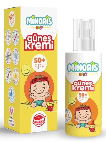 Minoris Baby Organik Güneş Kremi Spf 50+ 150ml - Minoris
