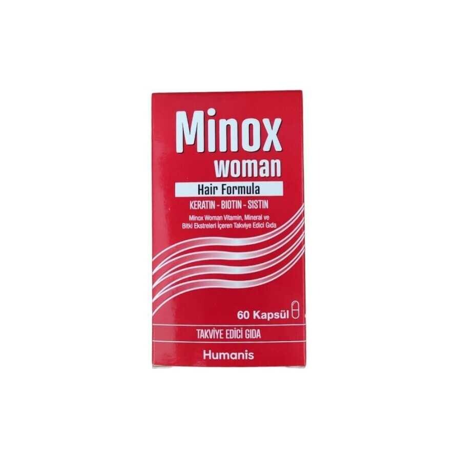 Minox Woman Vitamin, Mineral ve Bitki Ekstreleri İçeren Takviye Edici Gıda 60 Kapsül - 1