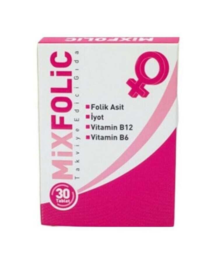 MixFolic Takviye Edici Gıda 30 Tablet - 1