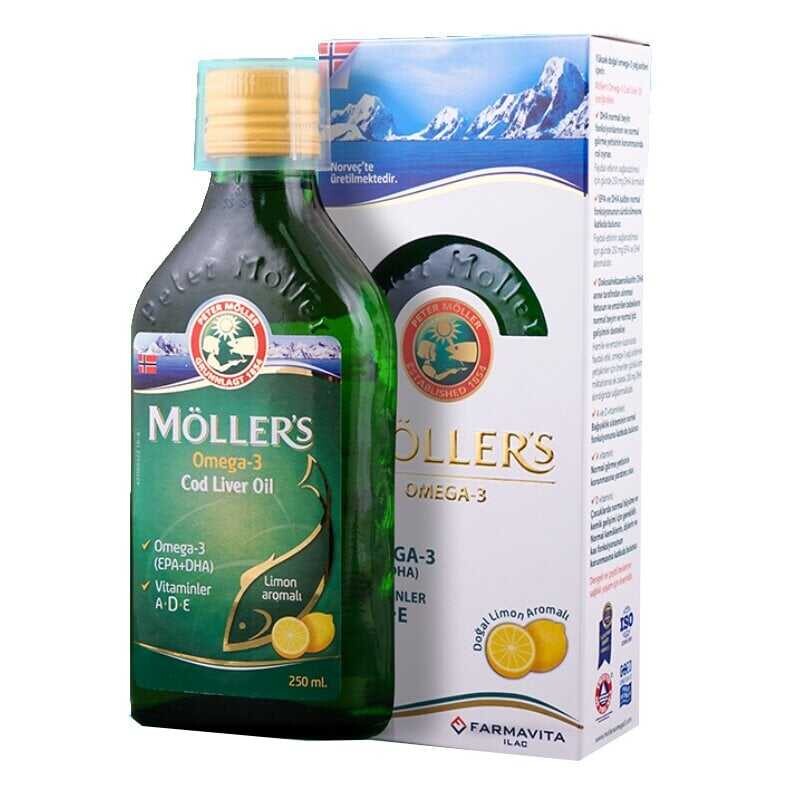 Möllers Omega 3 Takviye Edici Gıda Doğal Limon Aromalı 250 ml - 1