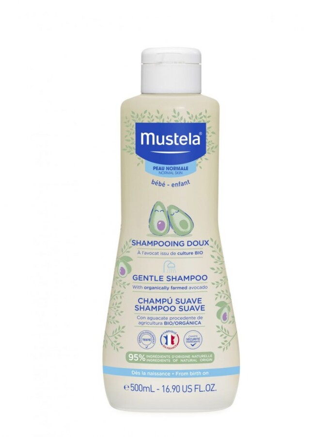 Mustela Gentle Göz Yakmayan Bebek Şampuanı 500 ml - 1