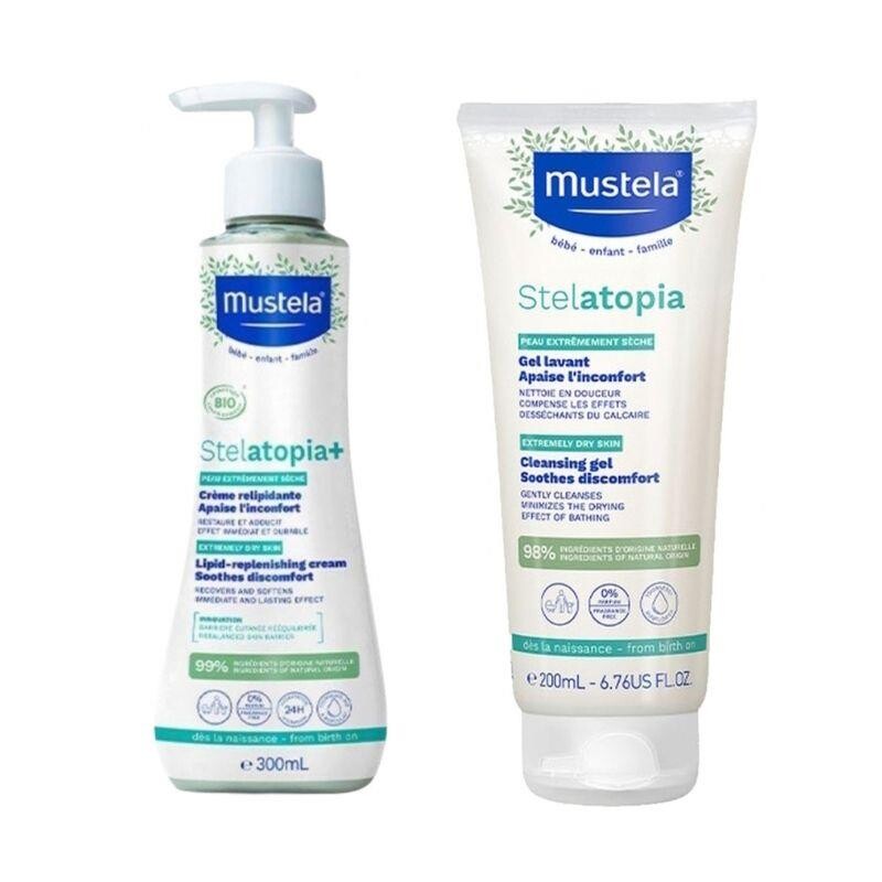 Mustela Stelatopia Lipit Yenileyici Krem 300 ML + Mustela Stelatopia Şampuan 200 ML - 1