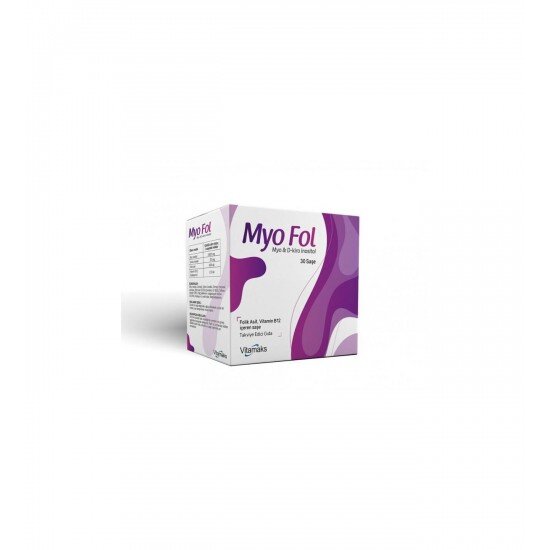 Myo Fol , Myo D-Kiro İnositol Folik Asit, Vitamin B12 İçeren Takviye Edici Gıda 30 Saşe - 1