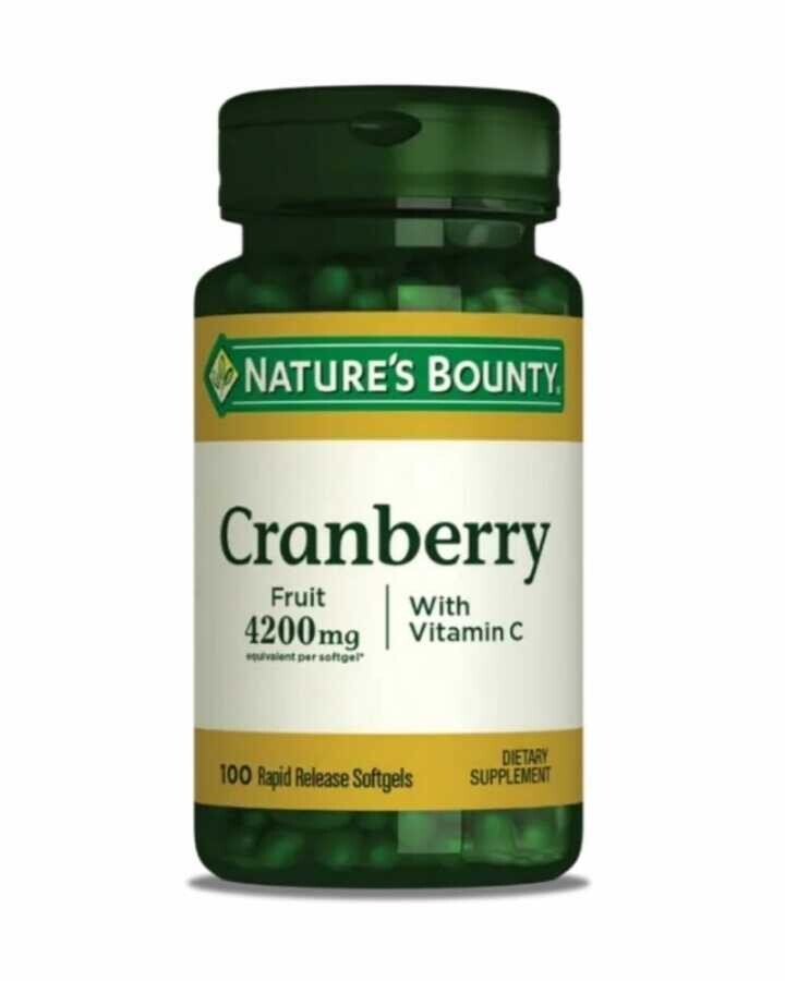 Nature's Bounty Cranberry ve C Vitamini İçeren 100 Softjel - 1