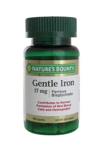 Nature's Bounty Gentle Iron 17 mg 60 Kapsul - Nature's Bounty