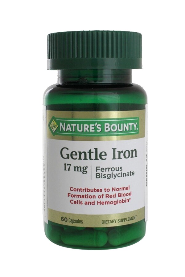 Nature's Bounty Gentle Iron 17 mg 60 Kapsul - 1