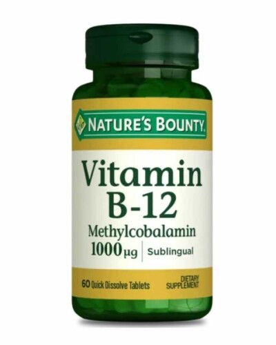 Nature's Bounty Vitamin B12 Methylcobalamin 1000 mcg 60 Tablet - 1