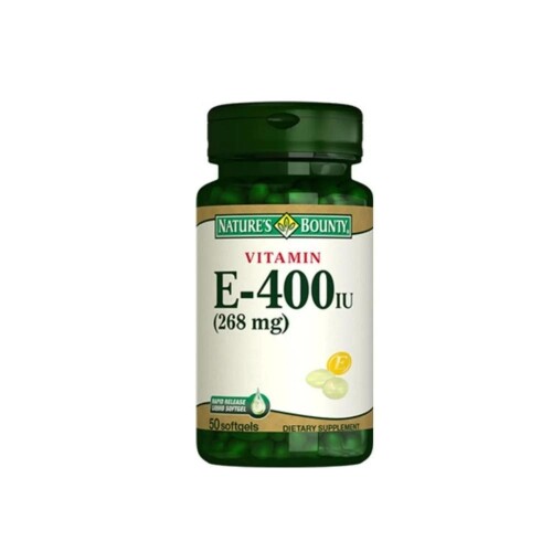 Nature's Bounty Vitamin E 400 IU 50 Softgel - Nature's Bounty