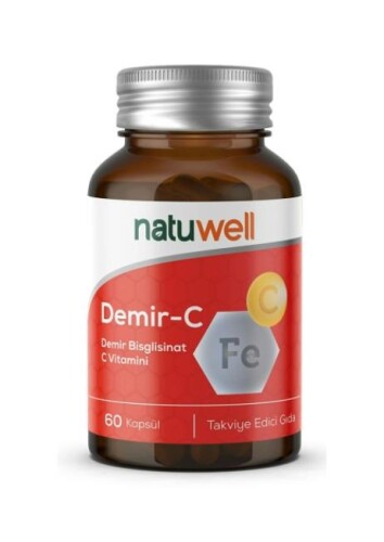 Natuwell Demir C Takviye Edici Gıda 60 Kapsül - Natuwell