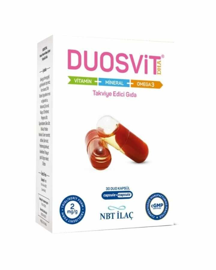 Nbt İlaç Duosvit DHA Takviye Edici Gıda 30 Kapsül - 1
