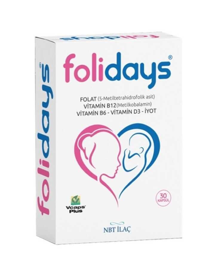 Nbt Life Folidays Folik Asit ve İyot İçeren 30 Kapsül - 1