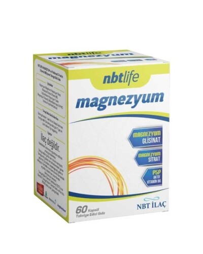 Nbt Life Magnezyum P5P Takviye Edici Gıda 60 Kapsül - Nbt İlaç