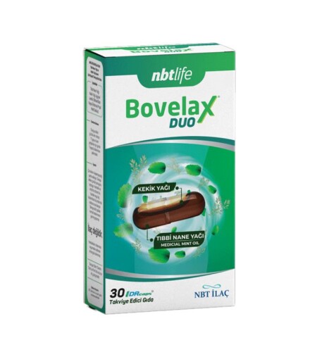 Nbtlife Bovelax Duo Tıbbi Nane Yağı Ve Kekik Yağı İçeren Likit Kapsül Takvisye Edici Gıda - Nbt İlaç